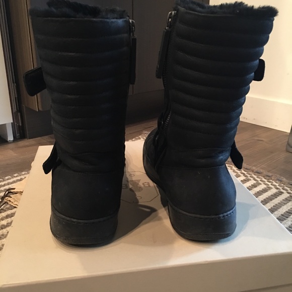 BB Velcro nubuck shearling lined men’s shoes . 42 - Picture 4 of 8